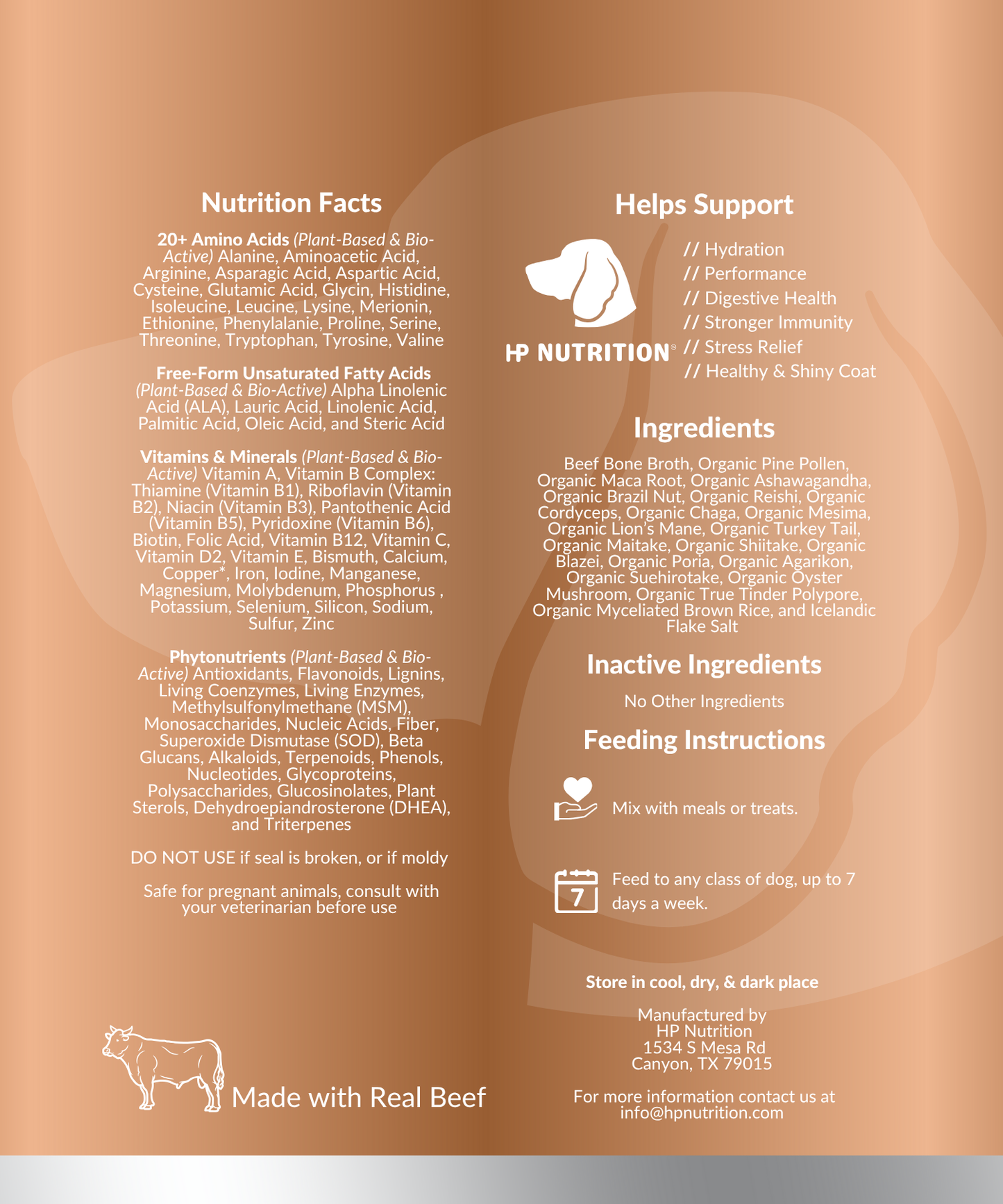HPK9 Dog Superfood Supplement 12oz